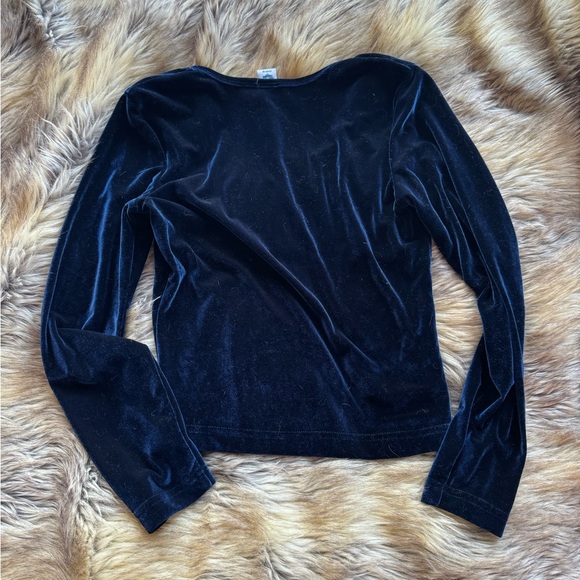 Whimsigoth next era blue velvet top - Picture 2 of 2